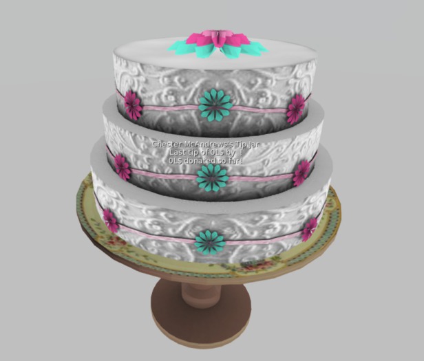 CMA Mesh Cream Cake Tip Jar