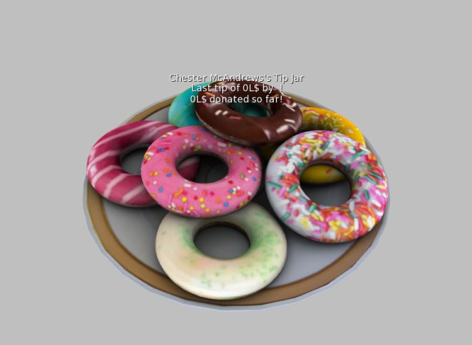 CMA Mesh Donuts Plate Tip Jar