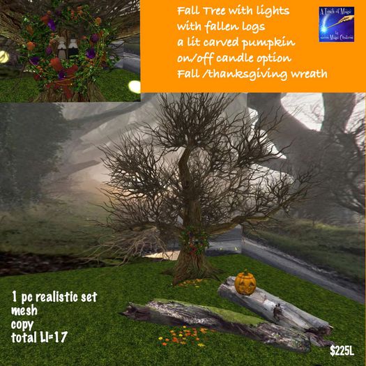 Fall tree with decor /Thanksgiving-Crate