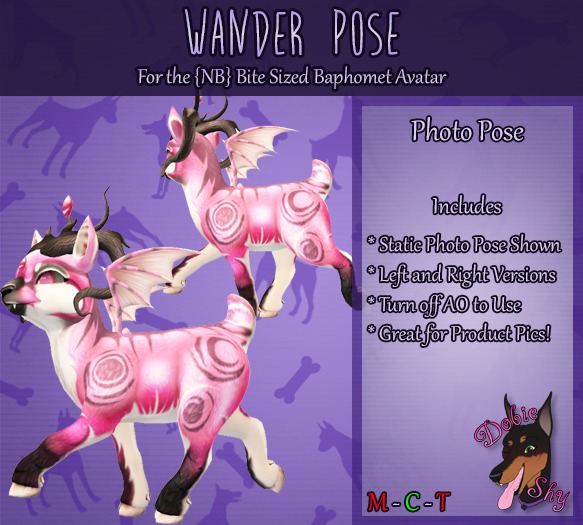 * DS * Wander - Bite Sized Baphomet Pose (Wear to Unpack)