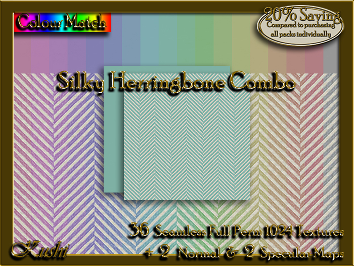 Silky Herringbone Combo Textures