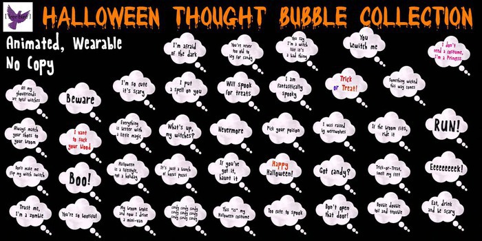 [ free bird ] Halloween Thought Bubble - What's Up, My Witches