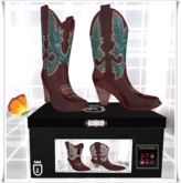 Ladies Cowboy Boots with red Color HUD