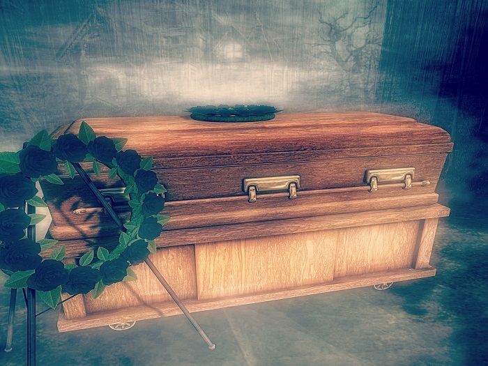 MISTY'S CREATIONS LAY TO REST COFFIN
