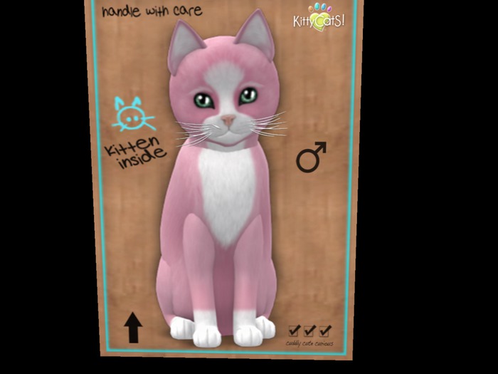 Chateau Cat - Pink & White No. 1 Malachite Boy