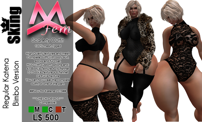 <MK.fem> Scarlety Outfit - SKING - BRAZILIA DOLL - KATENA 2019 - BIMBO