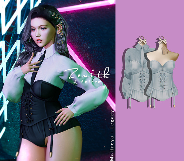=Zenith=BLACKPINK Corset (Blue)