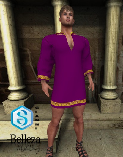 XK Romanesque Long Tunic Purple