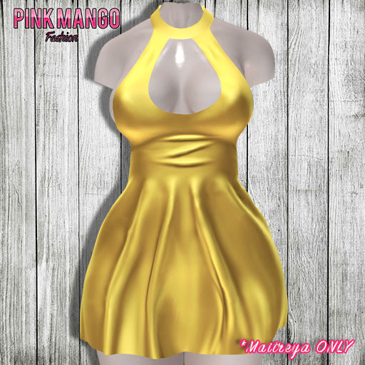 *Pink Mango* Carrie Dress GOLD