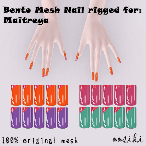 <ooSiki>BentoNail // colorful red (wear)