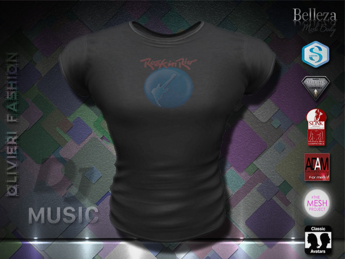 SHIRT - ROCK in RIO - BLACK