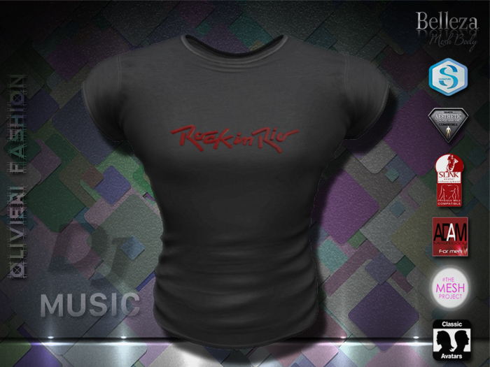  SHIRT - ROCK in RIO - BLACK - 02