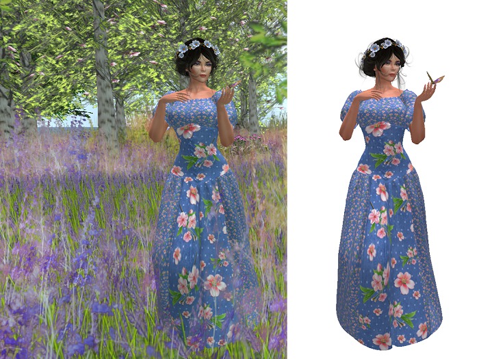 The Duchess Medieval Dress_Blue