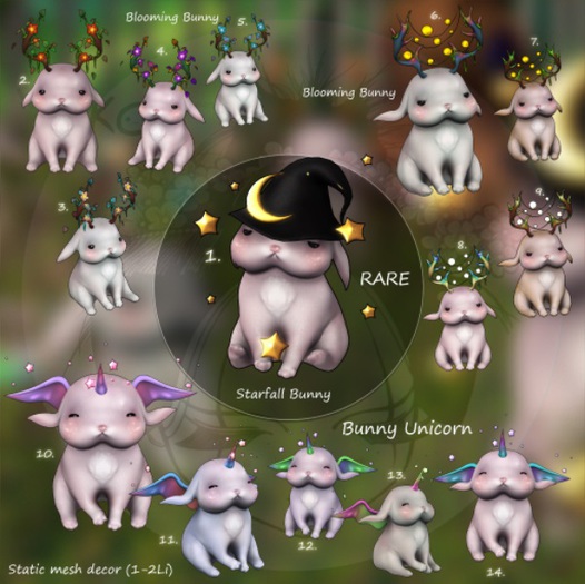 4.Yokai - Forest Bunnies - Blooming Bunny (purple)