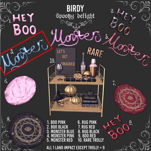 3.Birdy - Spooky Delight - Monster - Blue