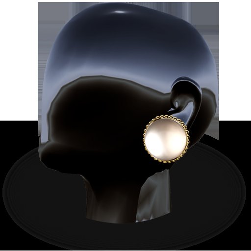 ((Crystal line))Mabe pearl pieace White