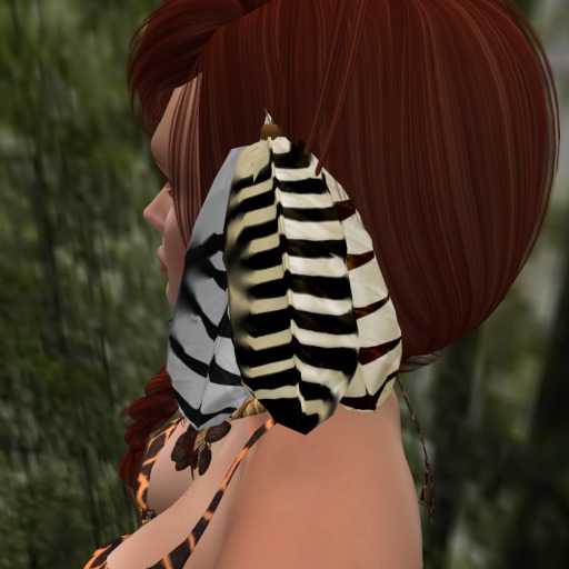 DF HAIR FEATHERS STRIPED SET 1