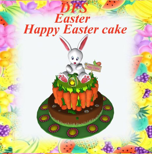 Easter happy Easter cake  -  DFS storage vendor crate fb