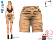 Dae Obj FBX For Women's Cargo Shorts Slink, Maitreya, Voluptuous, Belleza, Tonic