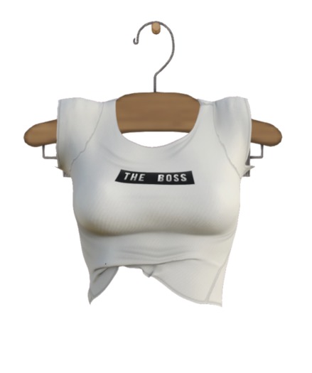 TABOU. Lexi T-Shirt {Boss White}.( Add! )
