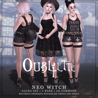 Second Life Marketplace - Oubliette- Pentagram Neo Witch Cami