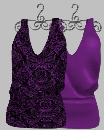 Fortune Drape Dress Purple Set