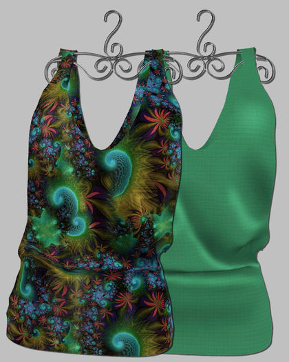 Fortune Drape Dress Green Set