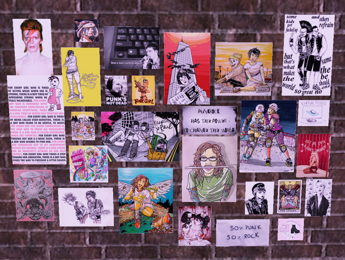 Leviosa Punk Collage - Graffiti - Wall Art - Decor