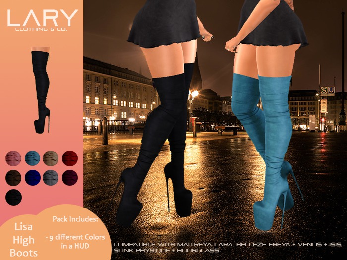 LARY - Lisa High Boots with HUD