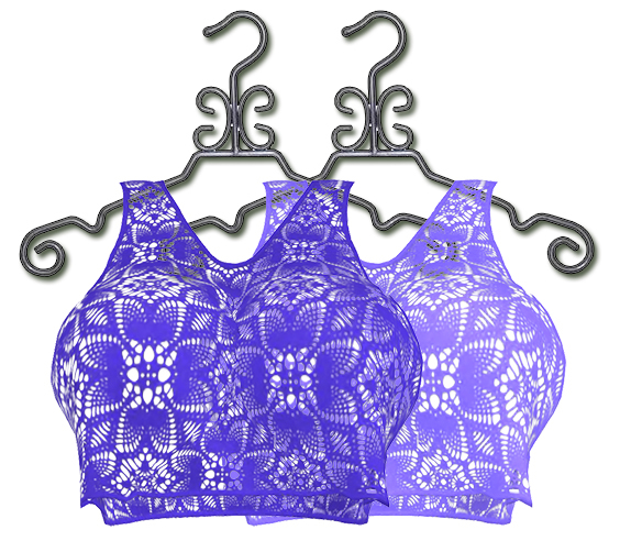 Fortune Blue Lace Loose Top