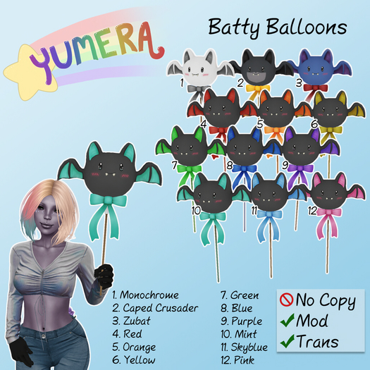 [Yumera] Batty Balloon - Yellow