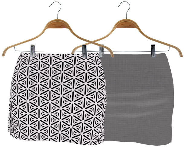 Fortune Gray Skirt Set