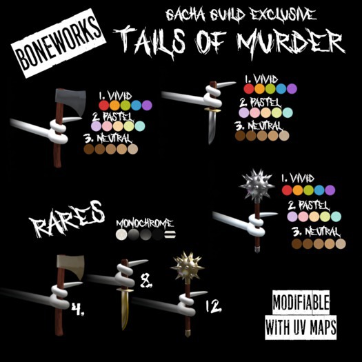 !Boneworks! > 2. Axe Tail PASTEL (boxed)