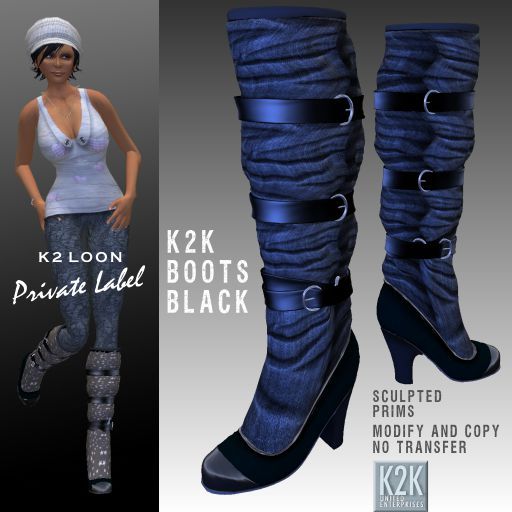 k2k boots black