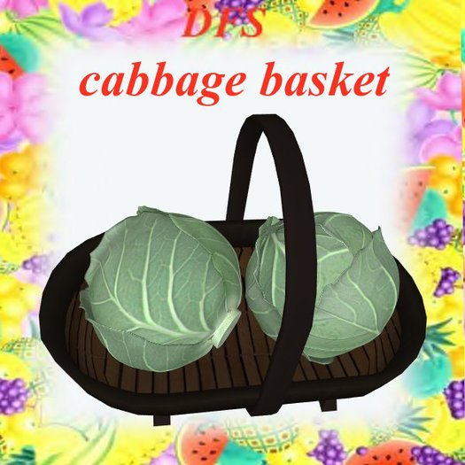 cabbage basket -  DFS storage vendor crate fb