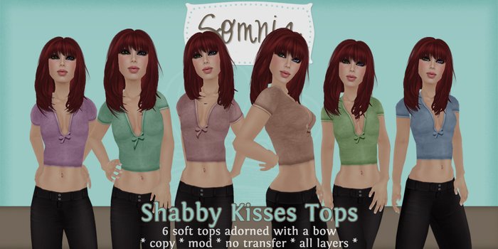 .: Somnia :. Shabby Kisses Tops {BOXED}