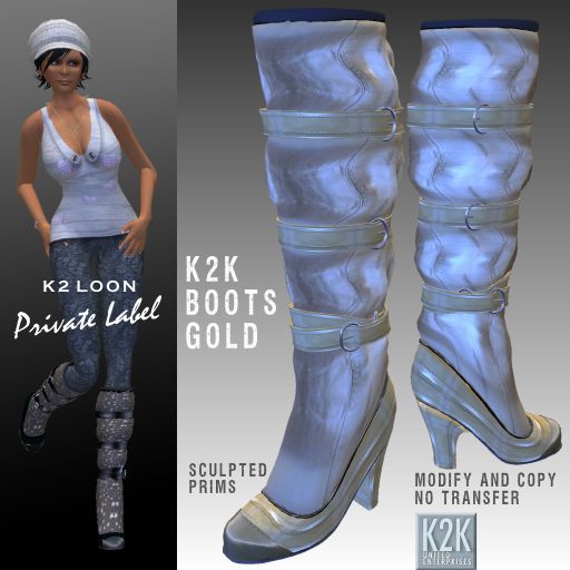 k2k boots gold