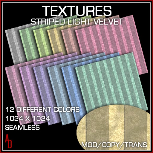 *AD* Textures - Striped Velvet Light