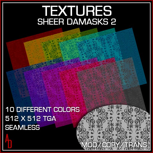 Textures - Sheer Damasks 2