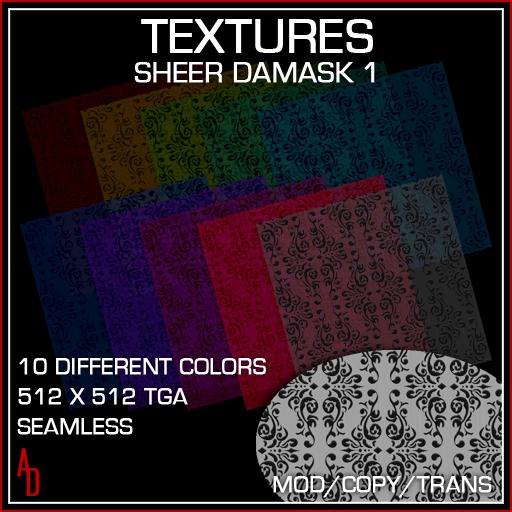 Textures - Sheer Damasks 1