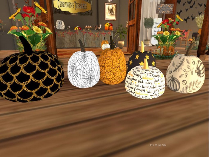 DECOR PUMPKIN blk/gold  STARS