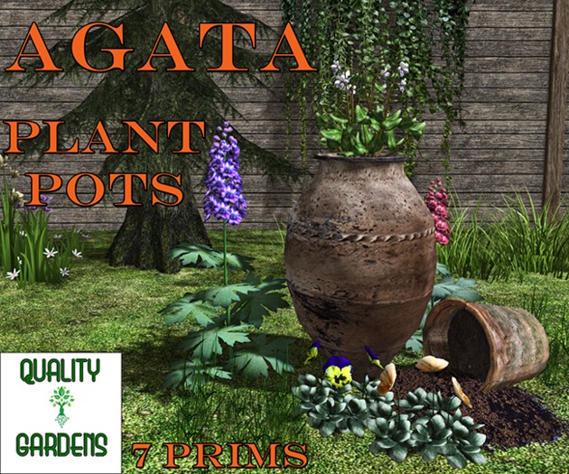 QG Agata Plants Pots