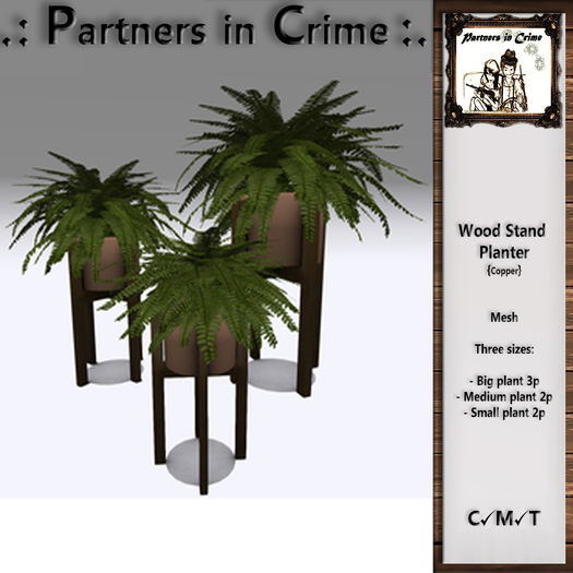 Wood Stand Planter {Copper}
