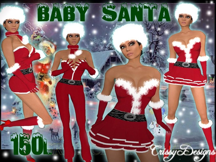 **Baby Santa**Outfit by Crissy Designs