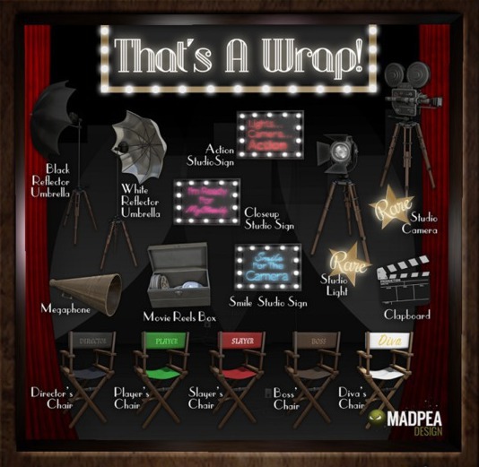 MadPea That's a Wrap - Studio Sign: Action 