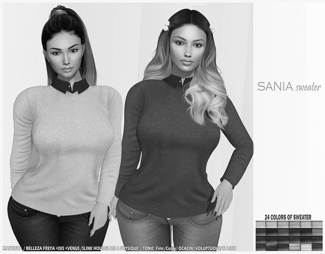 ★SANIA Sweater HUD Controlled!24 Colors★DEMO★