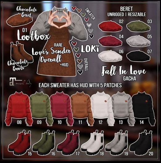 17.Loki - Fall In Love GACHA - Wine Boots - Maitreya