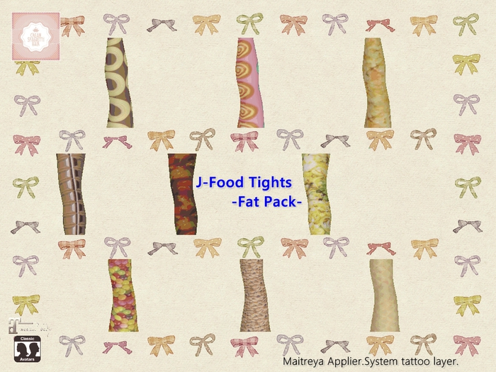 !creamSH! J-Food Tights -Fat Pack-