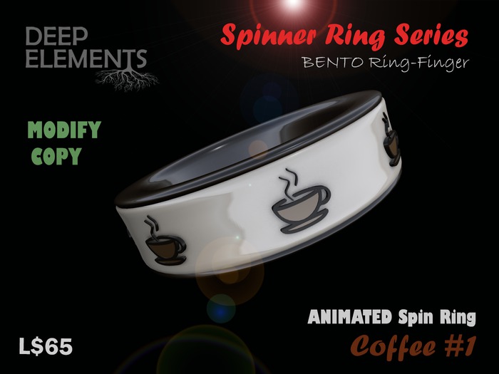[DeepElements] : Spin Ring - Coffee #1