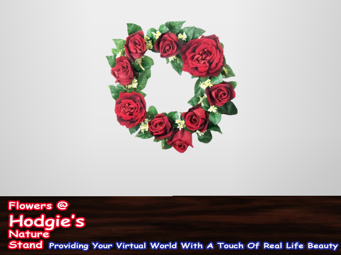 Christmas Red Rose Wreath